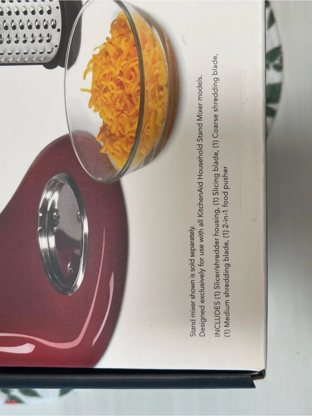 KitchenAid Fresh Prep Slicer/Shredder Attachment used once all 5 pieces included